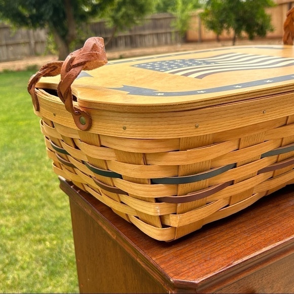 USA Peterboro Limited Edition 150th Anniversary American Flag Basket w/ Liner - Picture 3 of 12